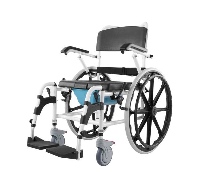 Dušo neįgaliojo vežimėlis su tualetu0