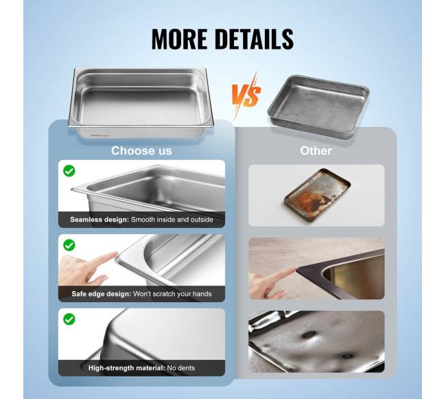 4 dalių pilno dydžio viešbučio garų stalčiai5