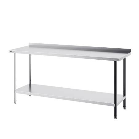 Nerūdijančio plieno maisto ruošimo stalas 61x183 cm0
