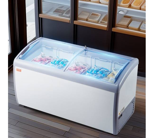 460 l talpos ledų vitrininė šaldymo dėžė7