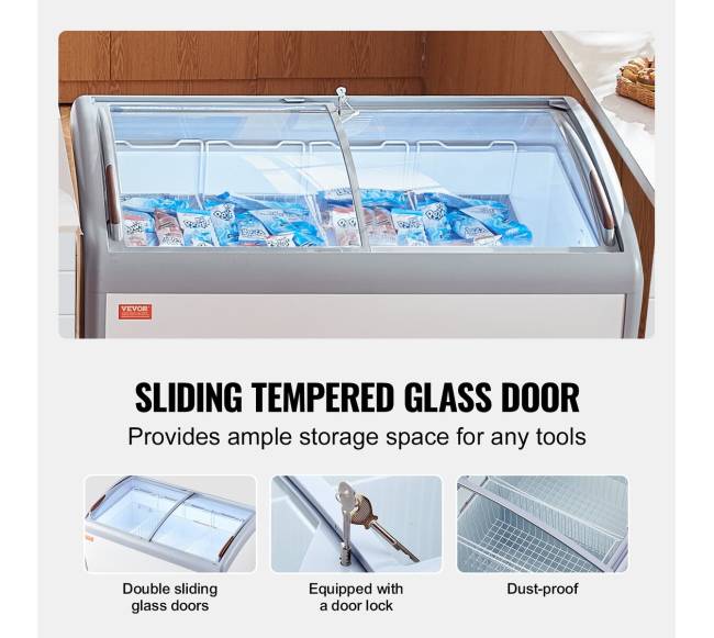 362 L komercinė ledų laikymo vitrina3