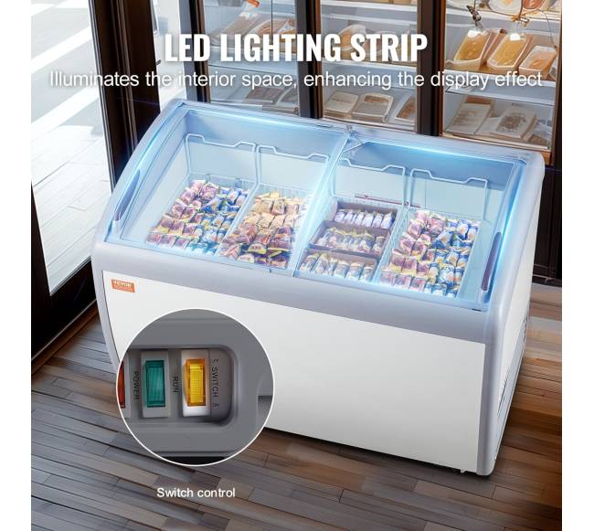 362 L komercinė ledų laikymo vitrina4