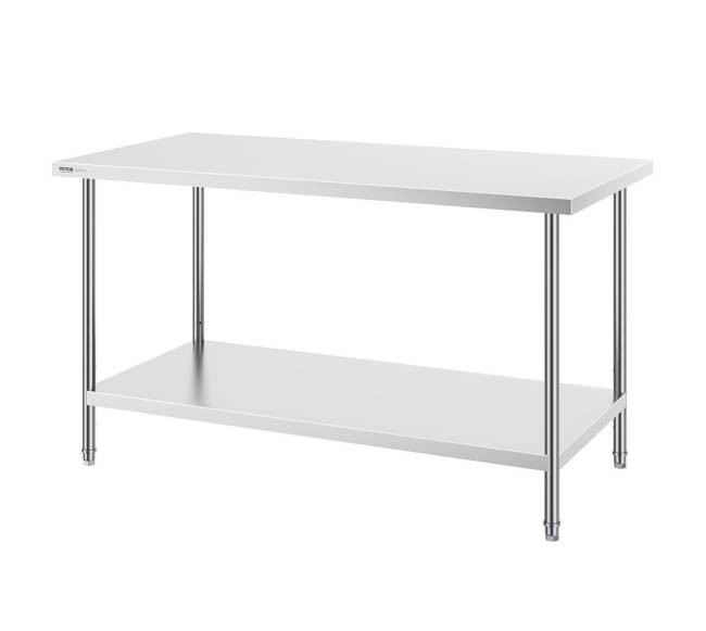 Nerūdijančio plieno darbo stalas maisto ruošimui 76x152x86 cm8