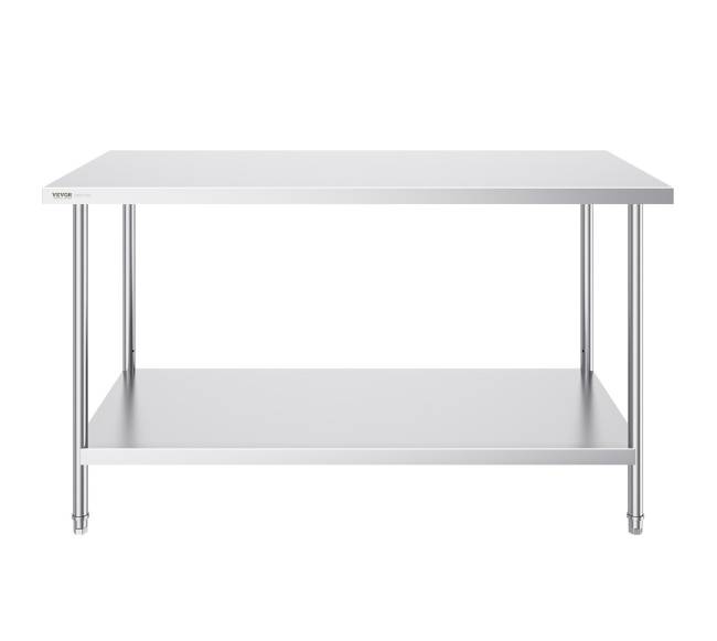 Nerūdijančio plieno darbo stalas maisto ruošimui 76x152x86 cm9
