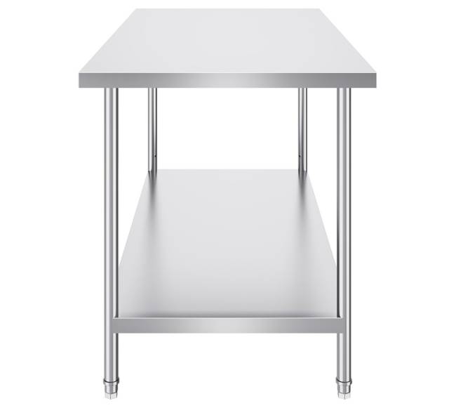 Nerūdijančio plieno darbo stalas maisto ruošimui 76x152x86 cm10