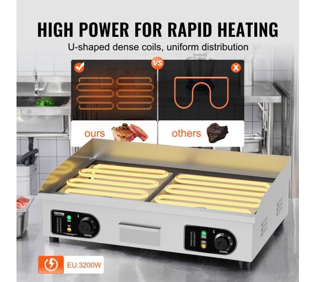 Komercinė elektrinė grilis 4400W2