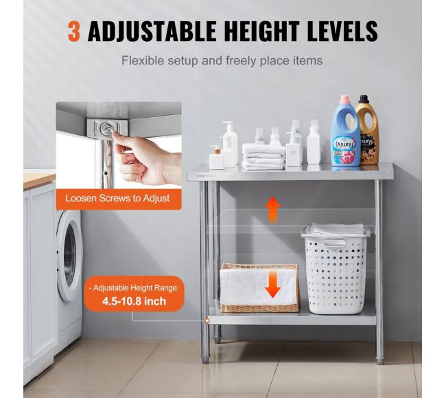 Nerūdijančio plieno darbastalis maisto ruošimui4