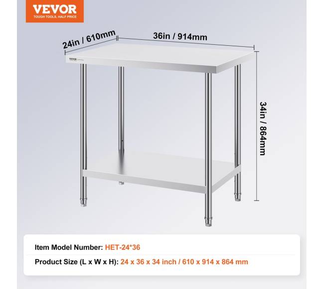 Nerūdijančio plieno darbastalis maisto ruošimui6