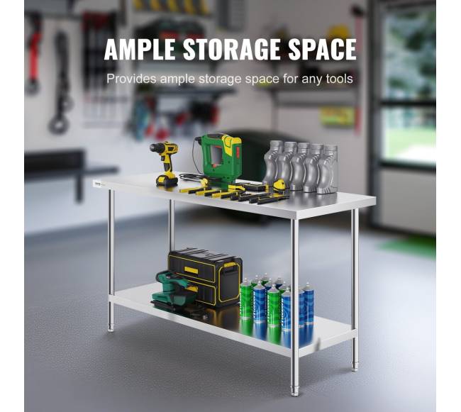 Nerūdijančio plieno darbo stalas maistui ruošti3