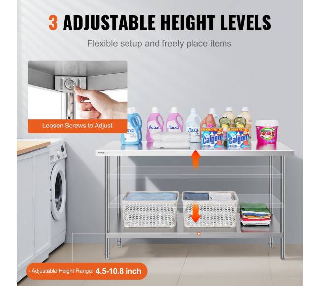 Nerūdijančio plieno darbo stalas maistui ruošti4