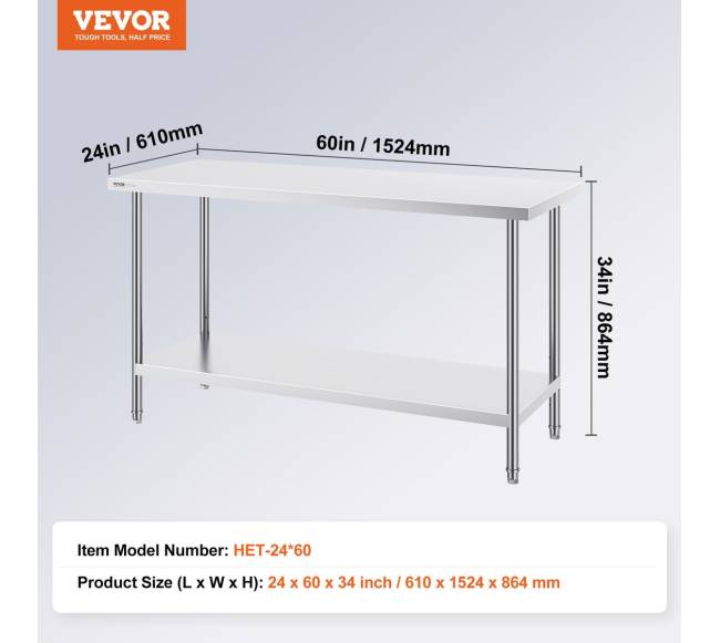 Nerūdijančio plieno darbo stalas maistui ruošti6