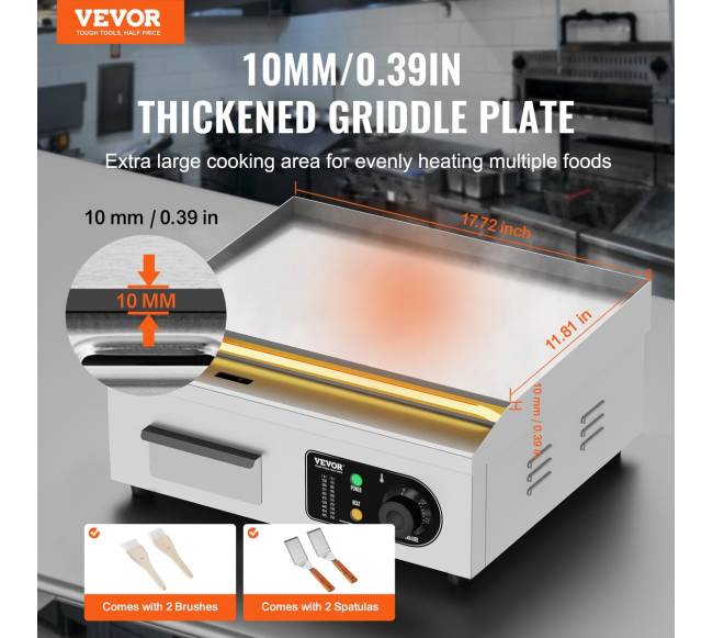 Elektrinė stalviršio grilio plokštė 2800 W1