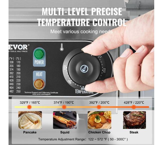 Elektrinė stalviršio grilio plokštė 2800 W3