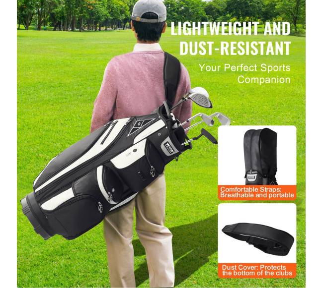36 colių golfo vežimėlio krepšys su 14 skyrių4