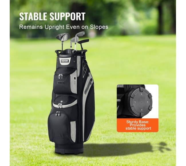 36 colių golfo vežimėlio krepšys su 14 skyrių5