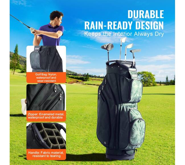 91 cm golfo krepšys su 14 skyrių2