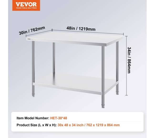 Nerūdijančio plieno darbastalio stalas 76x121 cm6