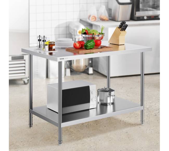 Nerūdijančio plieno darbastalio stalas 76x121 cm7