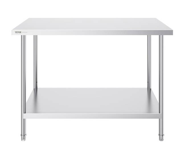 Nerūdijančio plieno darbastalio stalas 76x121 cm9