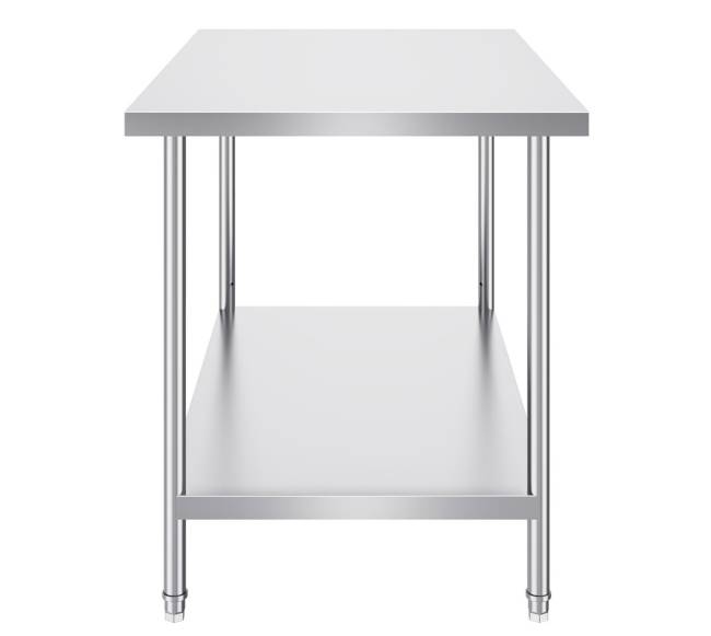 Nerūdijančio plieno darbastalio stalas 76x121 cm10