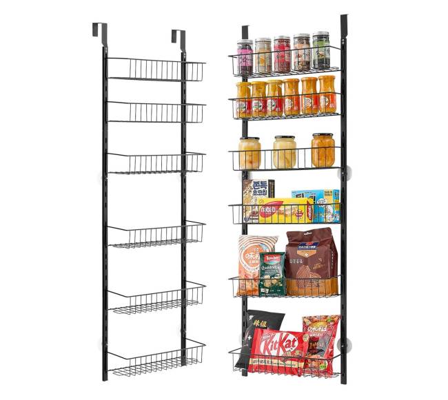 6 pakopų durų lentynų organizatorius0