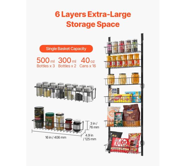 6 pakopų durų lentynų organizatorius4