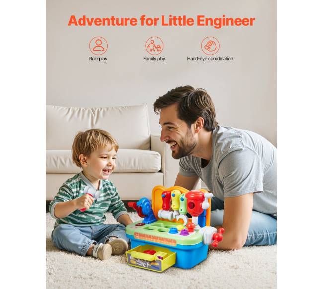 Muzikinis vaikiškas darbo stalas 2+ metų1