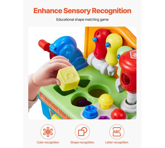 Muzikinis vaikiškas darbo stalas 2+ metų4