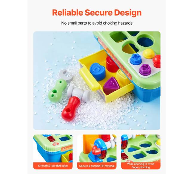 Muzikinis vaikiškas darbo stalas 2+ metų5