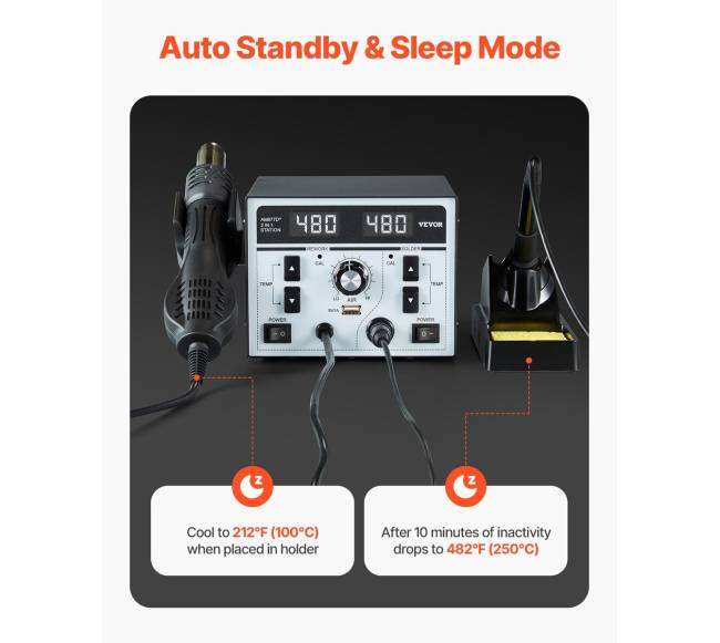 2-in-1 lituoklis su karšto oro stotimi 820 W4