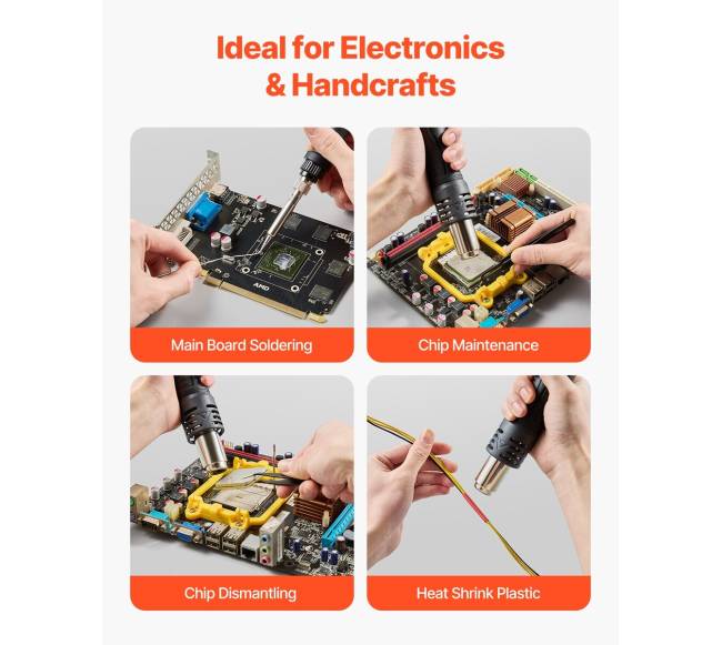 2-in-1 lituoklis su karšto oro stotimi 820 W5