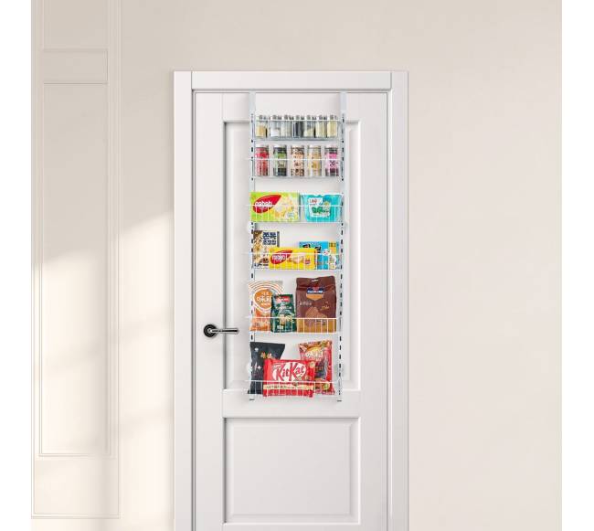 6 lygių kabanti lentyna durų sandėliavimui7