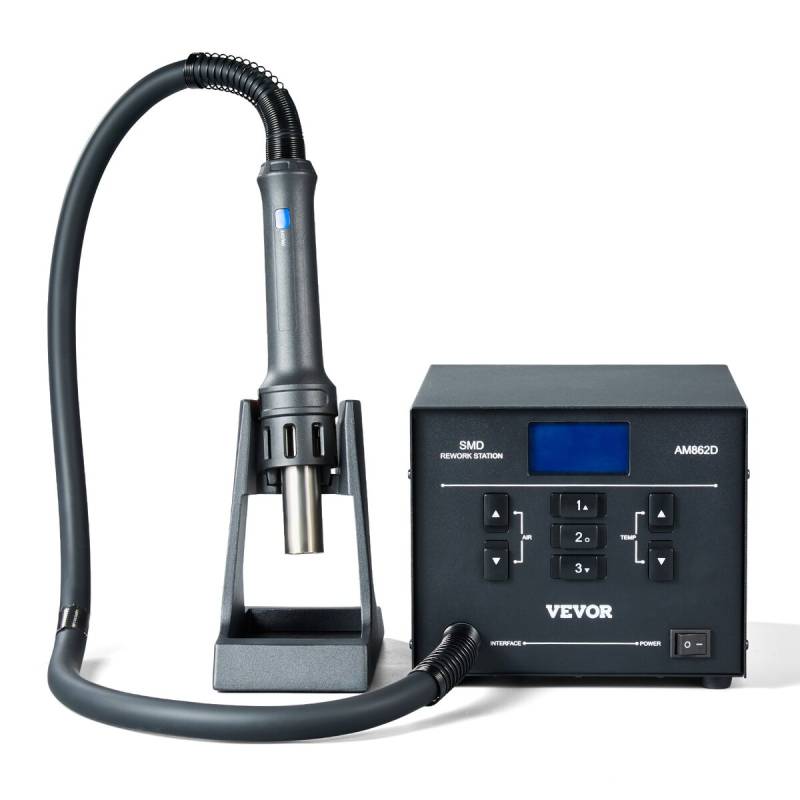 Karšto oro lituoklis 1000W su LED ekranu0