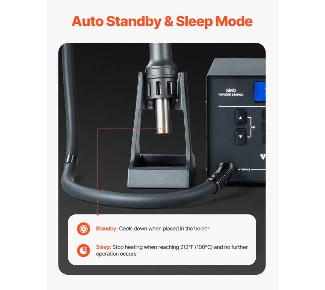 Karšto oro lituoklis 1000W su LED ekranu4