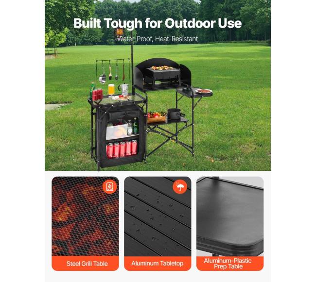 Nešiojamas stovyklavimo virtuvės stalas2