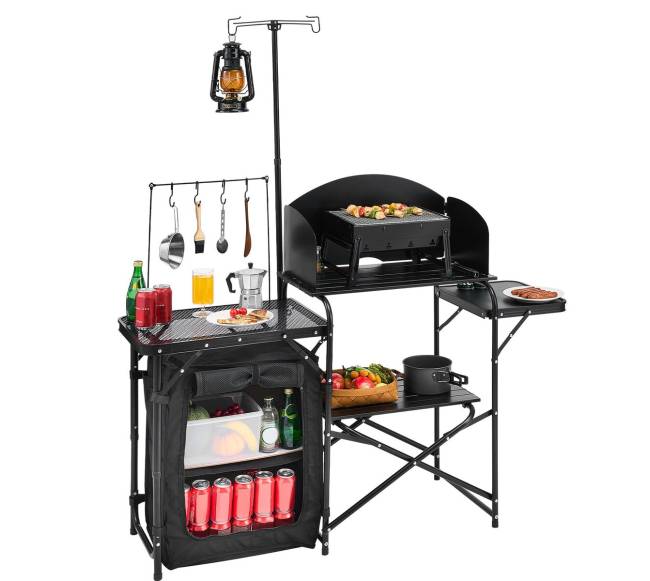 Nešiojamas stovyklavimo virtuvės stalas8