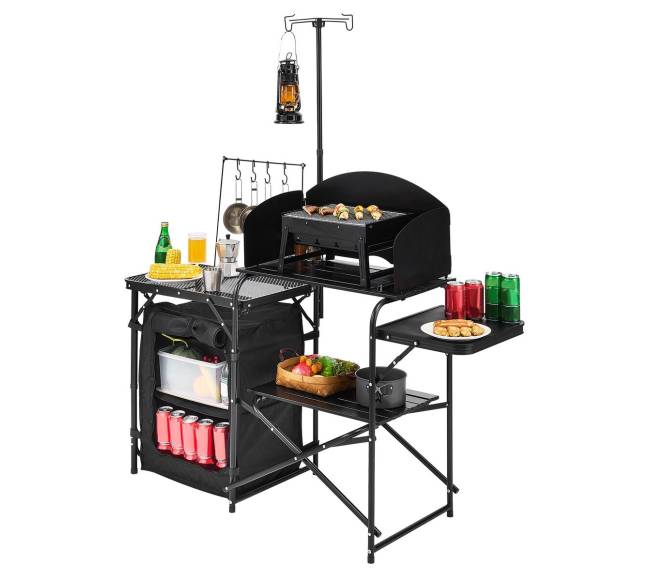 Nešiojamas stovyklavimo virtuvės stalas9