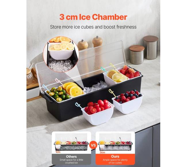 Atvėsintas padažų padėklas su 6 skyreliais1