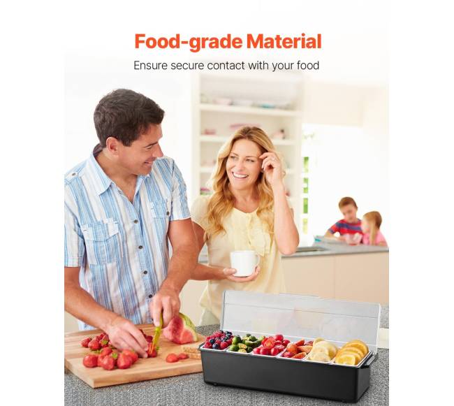 Atvėsintas padažų padėklas su 6 skyreliais2