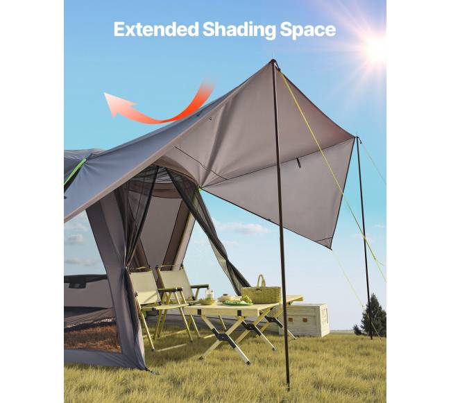 Visureigio palapinė su stogeliu 5-8 asmenims2