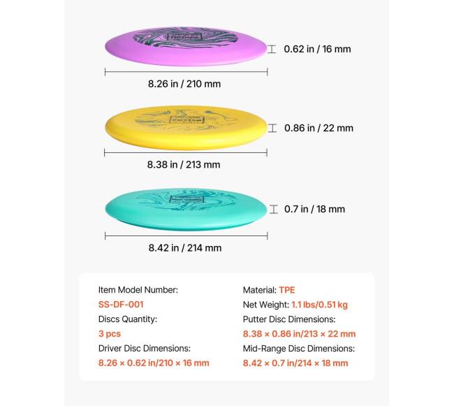Disko golfo rinkinys lauko žaidimui6