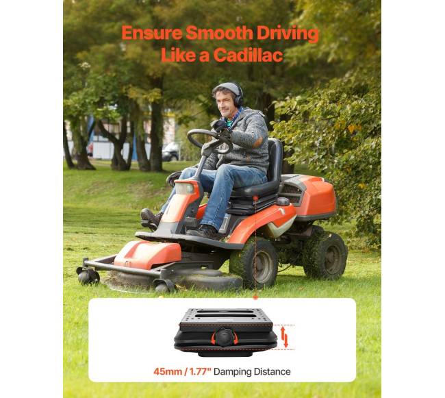 Sėdynės amortizatorius be slankiklio vejapjovėms1