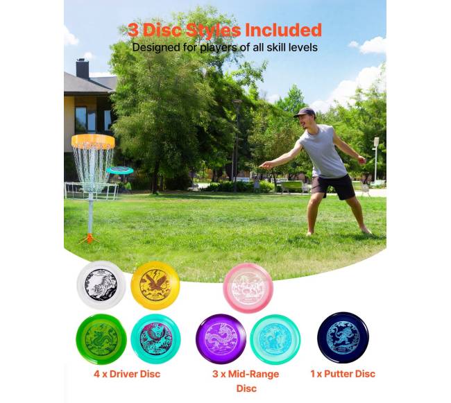 Disko golfo rinkinys su 8 diskais1