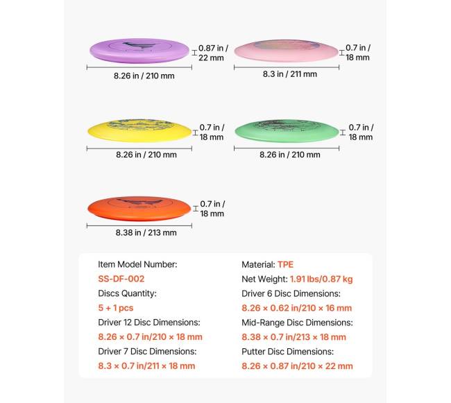 Disko golfo pradžios rinkinys, 5 vnt.6