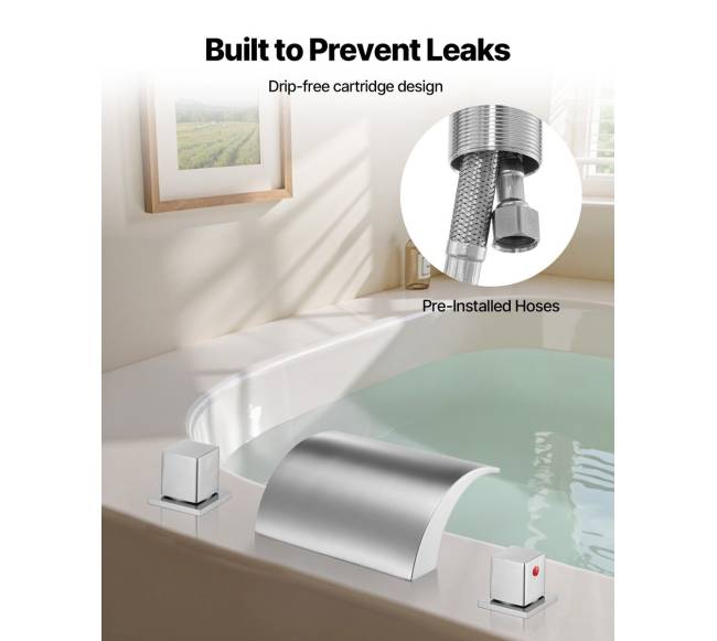 romėniškas vonios maišytuvas su krioklio srove4