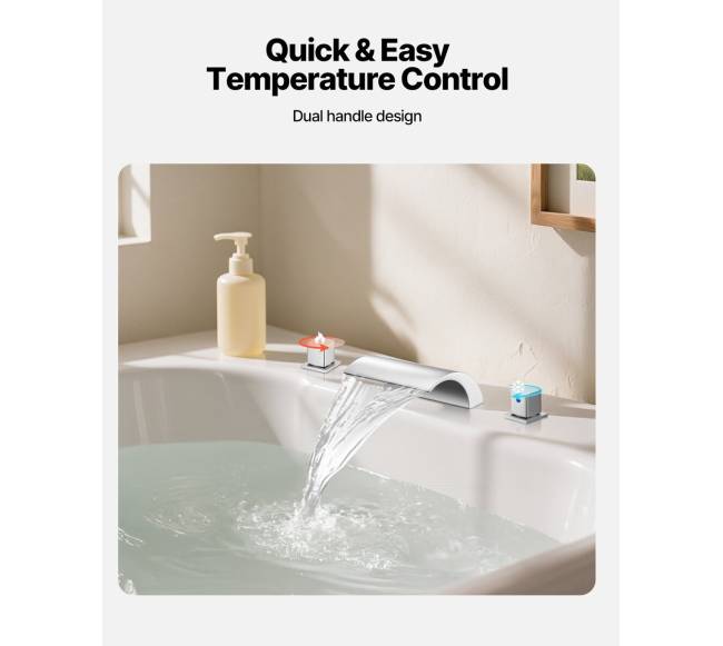 romėniškas vonios maišytuvas su krioklio srove5