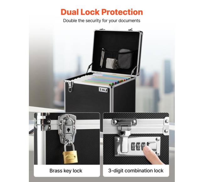 Nešiojama failų saugojimo dėžė su užraktu1