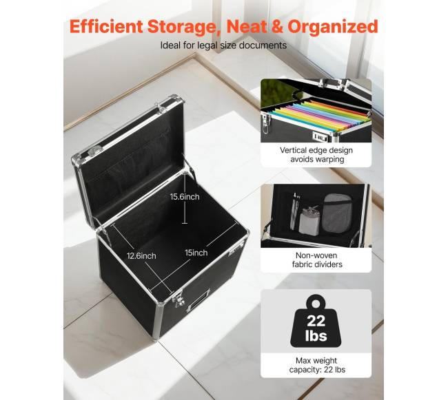 Nešiojama failų saugojimo dėžė su užraktu2