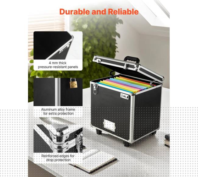 Nešiojama failų saugojimo dėžė su užraktu3