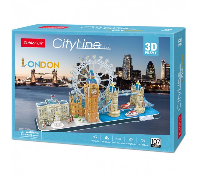 CUBICFUN 3D dėlionė „Londonas“0